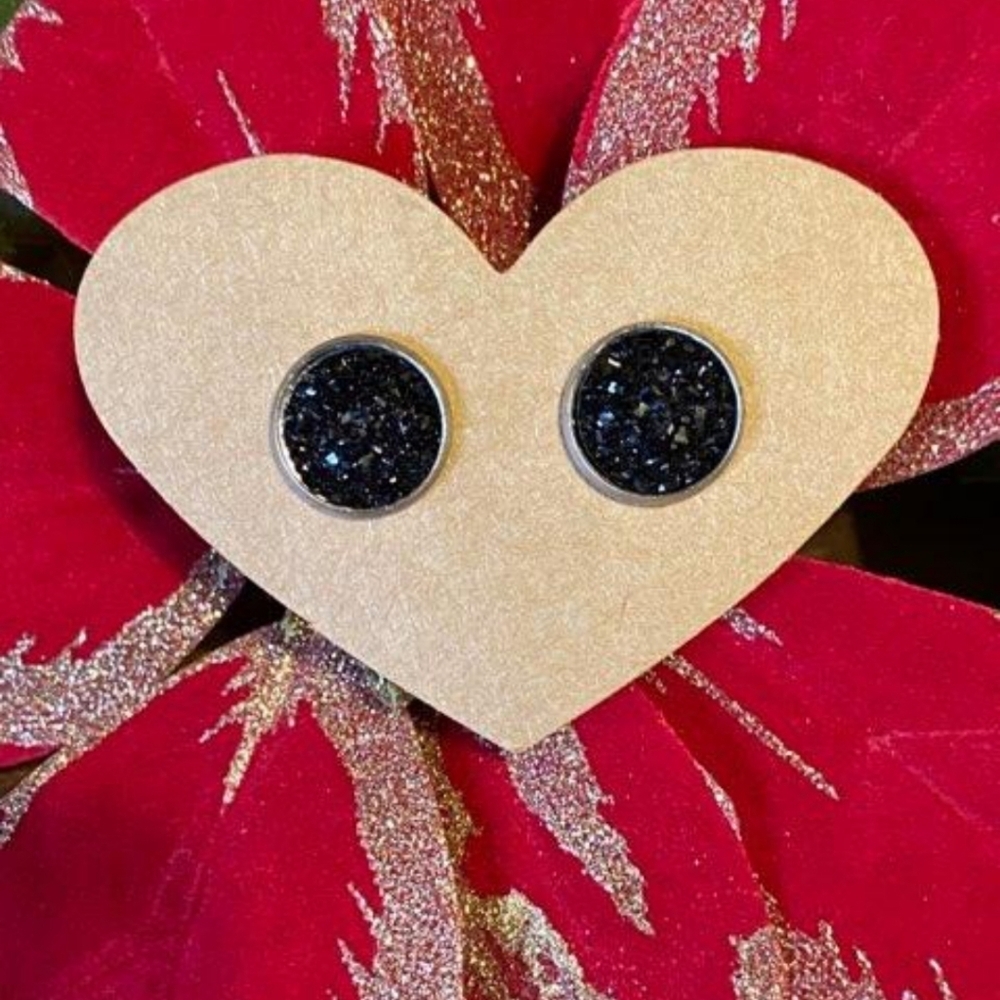 Druzy Stud Earrings